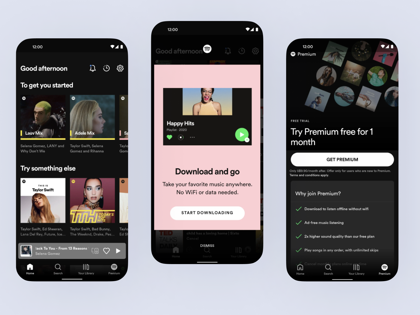 Spotify Mobile Application by Dinesh Kumar on Dribbble