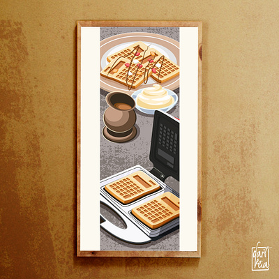 Waffle Maker adobeillustrator calculator digitalart digitalartist digitalillustration illustration vectorart vectorartist vectorillustration waffle wafflelover wafflemaker