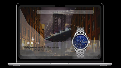 Rolex website landing page design. app design ui