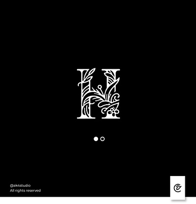 Nature’s Harmony clean design graphic design leaf letter h logo luxury minimalist