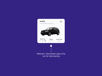 UI Card for Car Details app design audi figma mobile app mobility ride sharing ui ui design ui kit uiux ux ux design