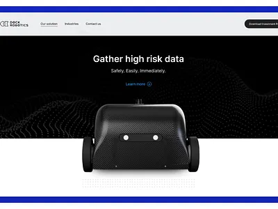 Robotics Web Header apple minimal robotic ui web design