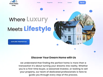 Real State Website UI Designed figma product designed prototype ui ux website