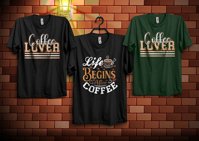 COFFEE T-SHIRT DESIGN t shirt illustration