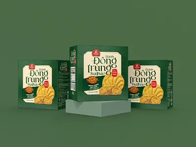 Thiết kế bao bì bánh đông trùng hạ thảo Thiên Ân graphic design packaging design