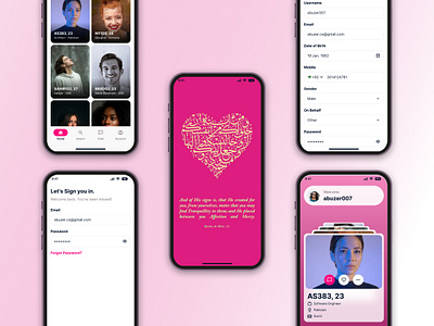 Muslim Matrimonial App dating design figma love marriage mobile app muslim partner ui wedding