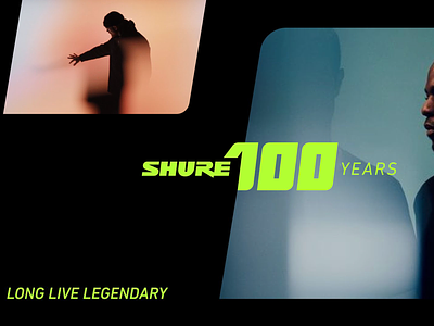 Shure 100th Anniversary brand design branding graphic design logo logo design