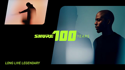 Shure 100th Anniversary brand design branding graphic design logo logo design