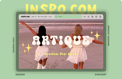 INSPO.COM | CLOTHING WEBSITE | UI/UX DESIGN adobe xd branding design figma ui ux web design wireframes
