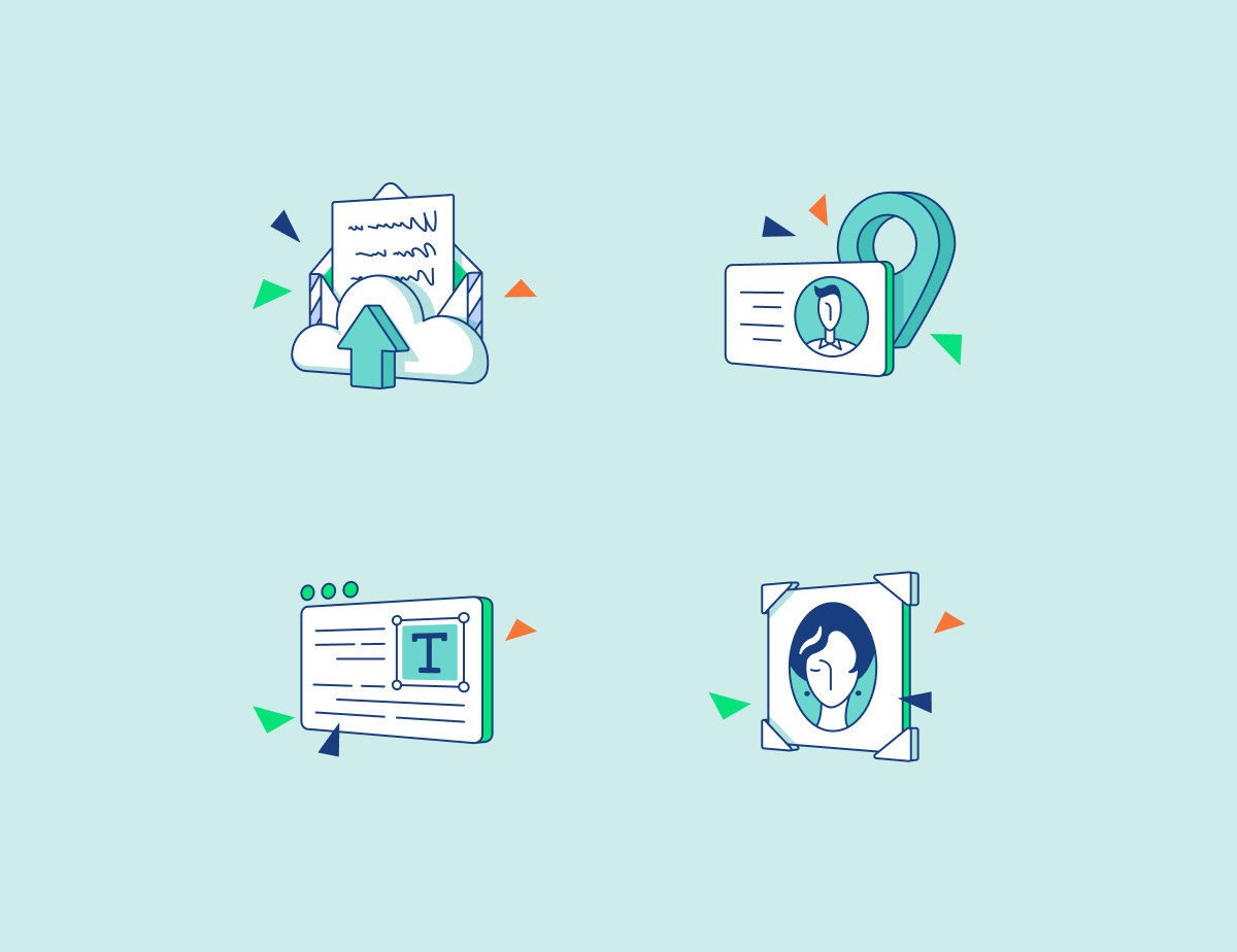 Example of Icons, Spot Illustrations