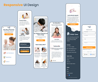 Responsive home page / UI Design app cta home page illustration landing page logo mobile app mobile design mobile first responsive design ui uiux ux