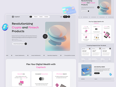 Fintech Landing page