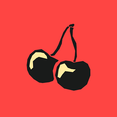 "ADLER" - Cherry Illustration branding cherry design ginger grape illustrations graphic design icon illustration logo ui ux vector