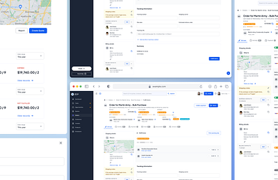 Order fulfillment workflow UI design enterprise erp fulfillment order processing product design saas shipping