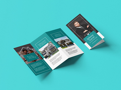 Real Estate Agent - Trifold Brochure Design company profile construction magazine marketing print real estate trifold trifold brochure