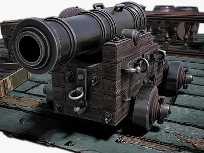 Vessel cannon 3d model