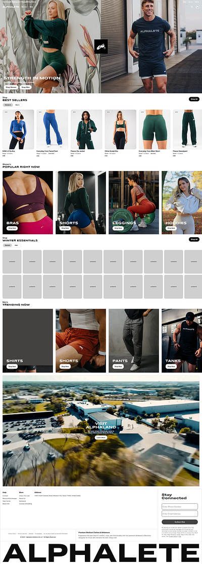 Alphalete Website development - Shopify Store alphalete alphalete uk alphalete website design alphalete website developer alphalete website development alphalete website template ecommerce website shopify shopify design shopify store shopify website ui