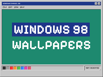 A series of Apple wallpapers in the style of Windows 98 apple apple watch ipad iphone macos ui wallpaper