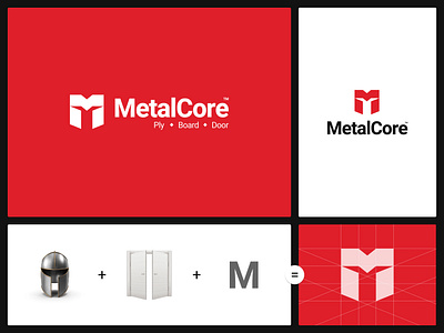 MetalCore™ — Logo & Brand Identity branding graphic design logo