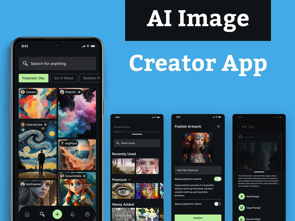 Creator App Design designs, themes, templates and downloadable graphic ...