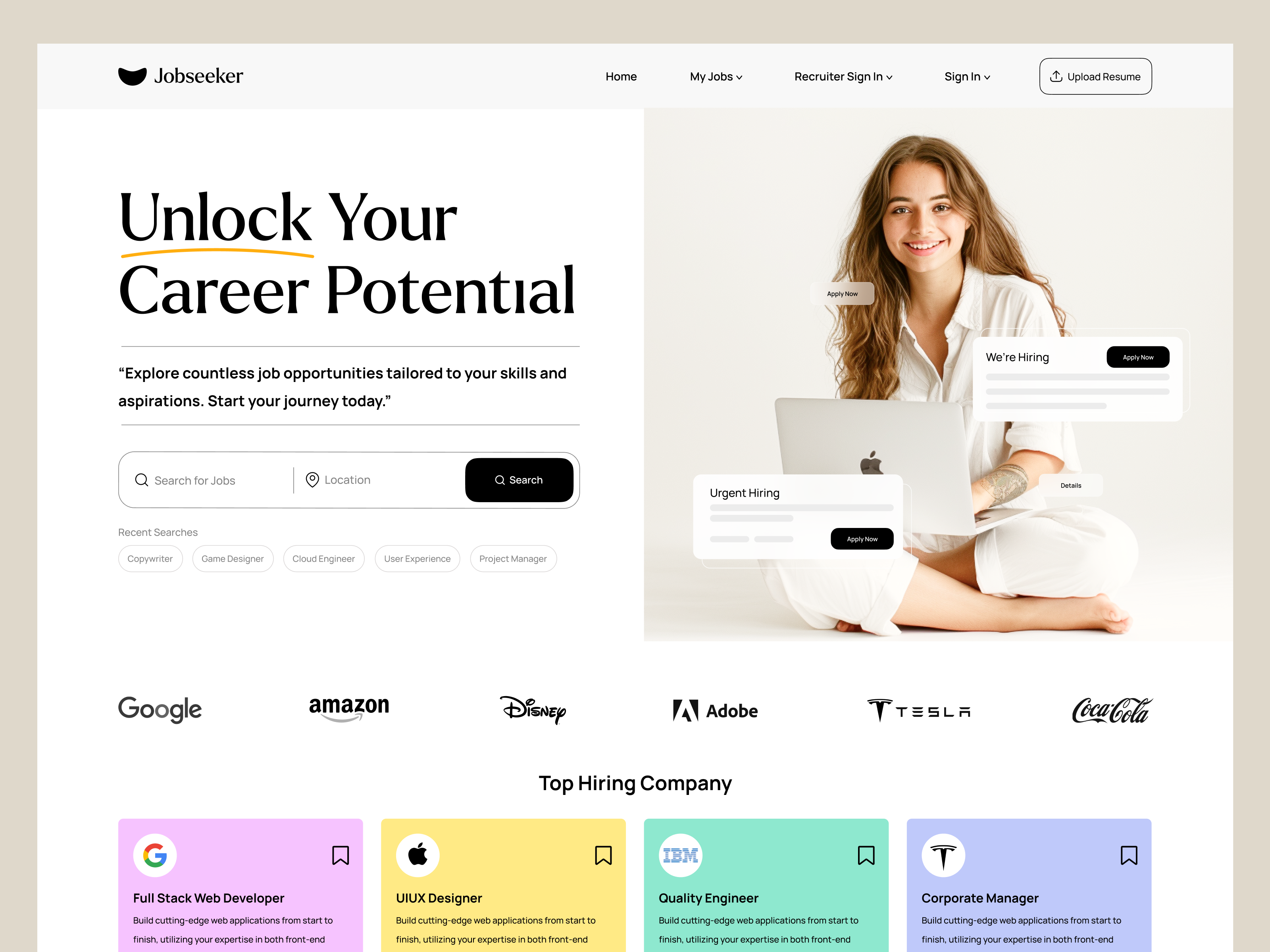 Example of Website Design For Brands & Businesses