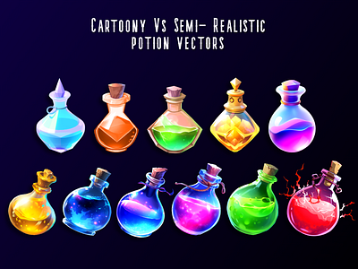 Potion vectors animation design graphic design illustration