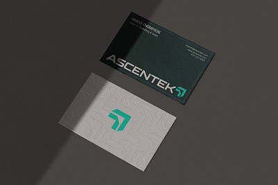 ^^^ arrow ascent branding business card design logo typography