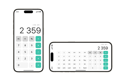 Calculator UI / DailyUI #004 dailyui design mobile design ui ux