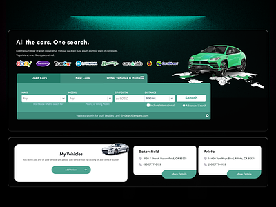 TruDriv-Vehicle History Reports with Marketplace (Elements) branding car car buy and sell car marketplace design ui ux vector vehicle vehicle history