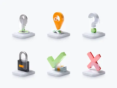 3D icons for financial product (pack 1) 3d branding design finance graphic design illustration product ui ux