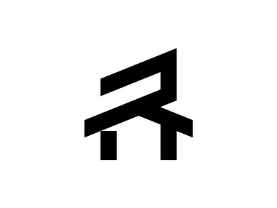 R + House logo branding building construction design home house lettermark logo mark monogram type