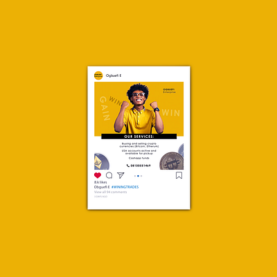 Ogbuefi Enterprise (Social Media Design) chapman tabitha designs creative creativity designer digital flyer e flyer flyer design graphic design graphic designer social media design yellow