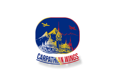 Carpathian Wings Airlines branding graphic design illustrator logo ux