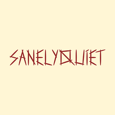 My personal brand: SANELYQUIET. brand branding design graphic design graphic designer logo logo suite logomark logotype personal branding