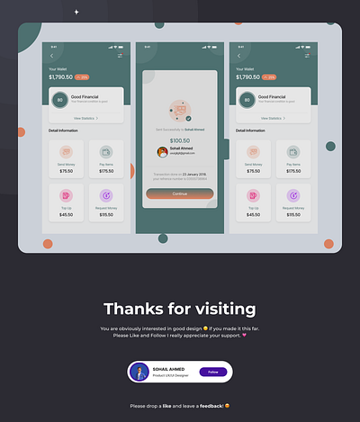 Wallet App Unique Design app design figma ui ux wallet wallet app