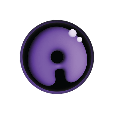 3D logo design for a video editor 3d 3d logo brand branding bubble design designer fun graphic design illustration illustrator logo logo design purple simple logo typography ui ux vector video editing