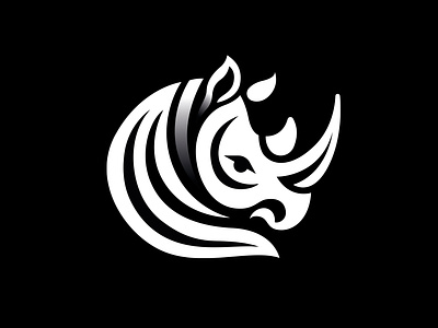 RHINOCEROS animal branding corn corns design graphic design icon identity illustration jugnle logo marks rhino rhioceros rino safari symbol ui