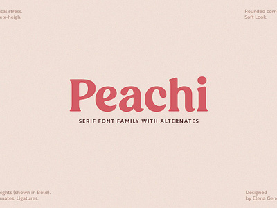 Peachi Serif Family black blog bold contrast cooper editorial family food large x height ligatures low contrast peachi serif family praline roca rounded souvenir web web fonts