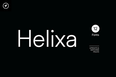 HELIXA - Clean and Modern Typeface illustration