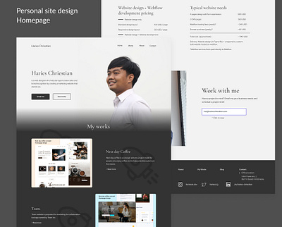 Web designer's personal site design personal branding personal website web design website