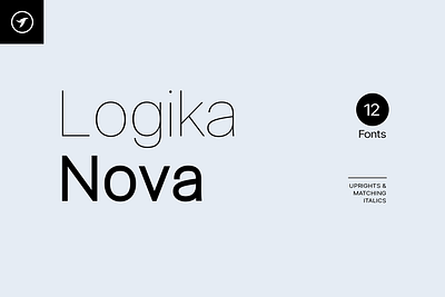 LOGIKA NOVA - Unique and Modern Typeface ui