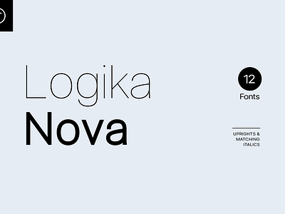 LOGIKA NOVA - Unique and Modern Typeface ui