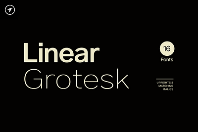 LINEAR GROTESK - Modern Font Family ui