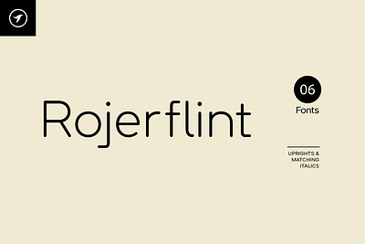 ROJERFLINT - Unique Font Family ui