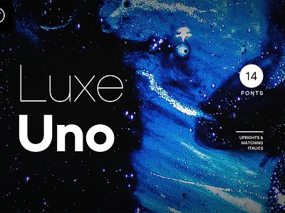 LUXE UNO - Modern Font Family On Sale ui