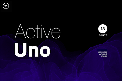 ACTIVE UNO - Modern Font Family ui