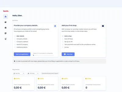 Dashboard Welcome Page blue breakpoint card chip css dashbard graph grid infotable navigation onboarding sidemenu stats step through table tag ui ux widgets