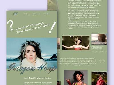 A longread about Imogen Heap imogen heap longread ui webdesign website