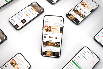 Food Delivery App Design UI app color creativity figma food delivery app graphic design mockup sleek ui unique user interface