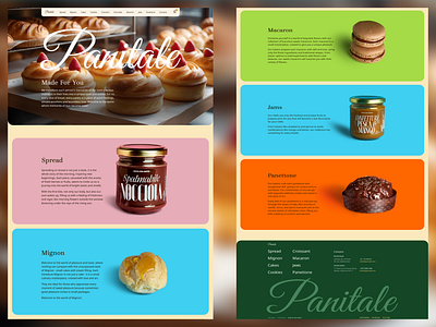 Landing For Bakery confectionery landing for bakery pastry shop ui